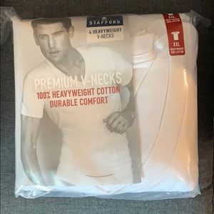 White undershirt v-neck